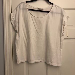Zara Classic Boxy White Tee